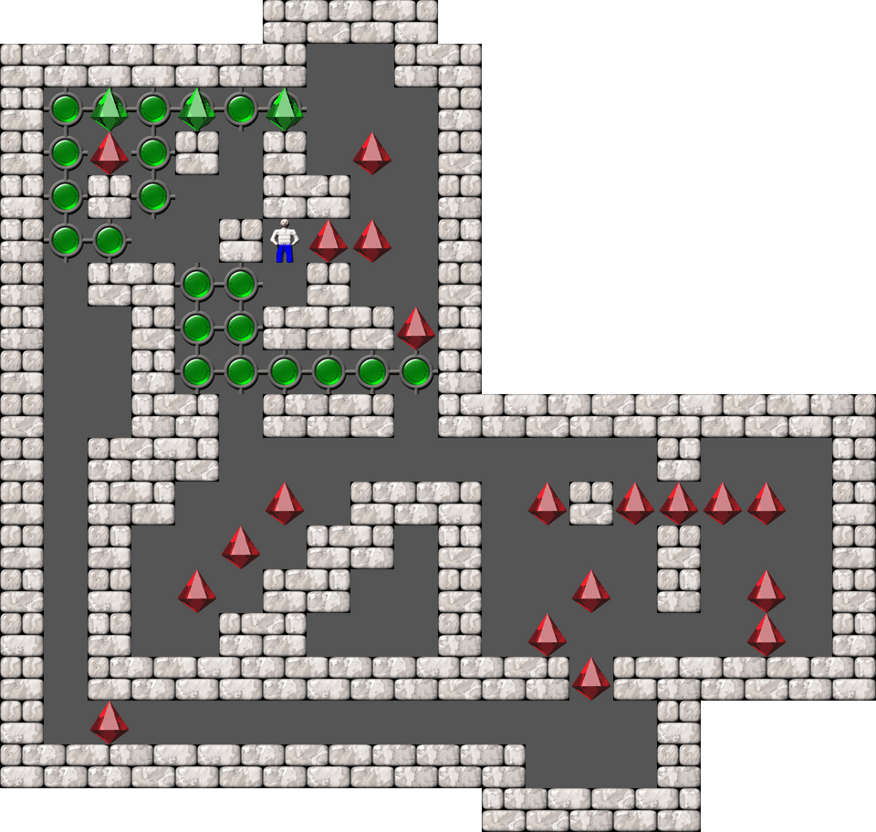 Sokoban Mass Remodel level 1027